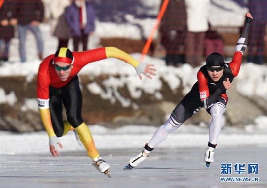 （冬青奥会）（3）速度滑冰——男子500米：中国选手薛智文获得铜牌