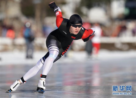 （冬青奥会）（2）速度滑冰——男子500米：中国选手薛智文获得铜牌